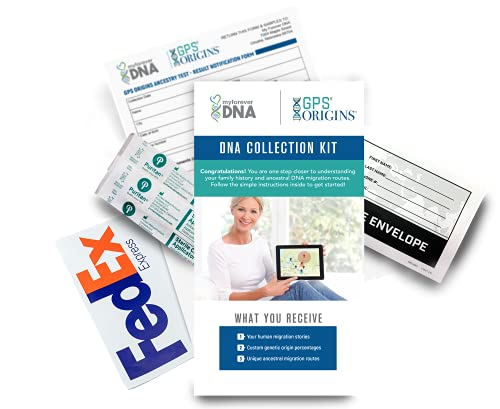 My Forever DNA - GPS Origins Ancestry DNA Test Kit - Pinpoint Your DNA, Maternal & Paternal Sides - 80,000 Genetic Markers, 1000 + Populations, 41 Gene Pools - Includes All Lab Fees & Shipping
