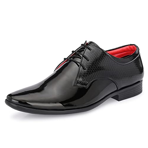 Image of Centrino Men's Glossy Formal Lace-Up Shoes | Comfort and Quality in Sleek Design | Perfect for Parties and Formal Dress |Stylish & Elegant Design |Premium Craftsmanship, Ideal for All-Day Wear (8232)