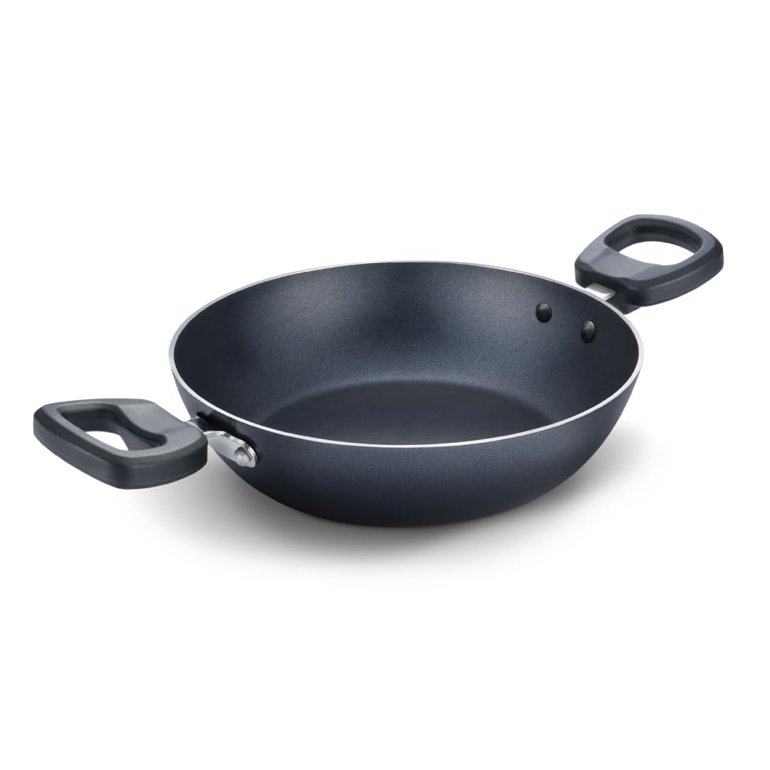 Judge by Prestige Everyday Kadhai 24 Cm Diameter 2.3 Liter Capacity (Aluminium, Non-Stick), Black