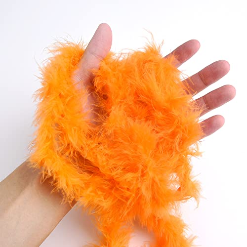 Wxj13 12 Packs 6.6Ft Colorful Feather Boas, Turkey Feathers Boa Rainbow Boa Chandelle Feather Boa Colorful Marabou Feather Boas For Craft Wedding Party Dress Up Halloween Costume Decoration #TOP2