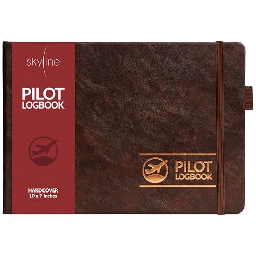 Skyline Pilot Logbook, Aviator Brown