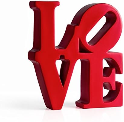 Torre & Tagus Word Art Resin Decor, Red