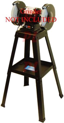 Bench Grinder Stand with Grinder Mounted (Grinder Not Included)