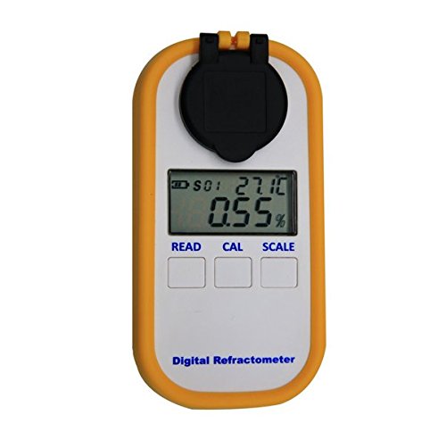 Refractive Index Meter Digital Refractometer Brix Digital Brix Refractometer Digital Pocket Refractometer Sugar Refractometer Brix 0-50.0% High Accuracy (Brix) 0.2% Automatic Temperature Compensation