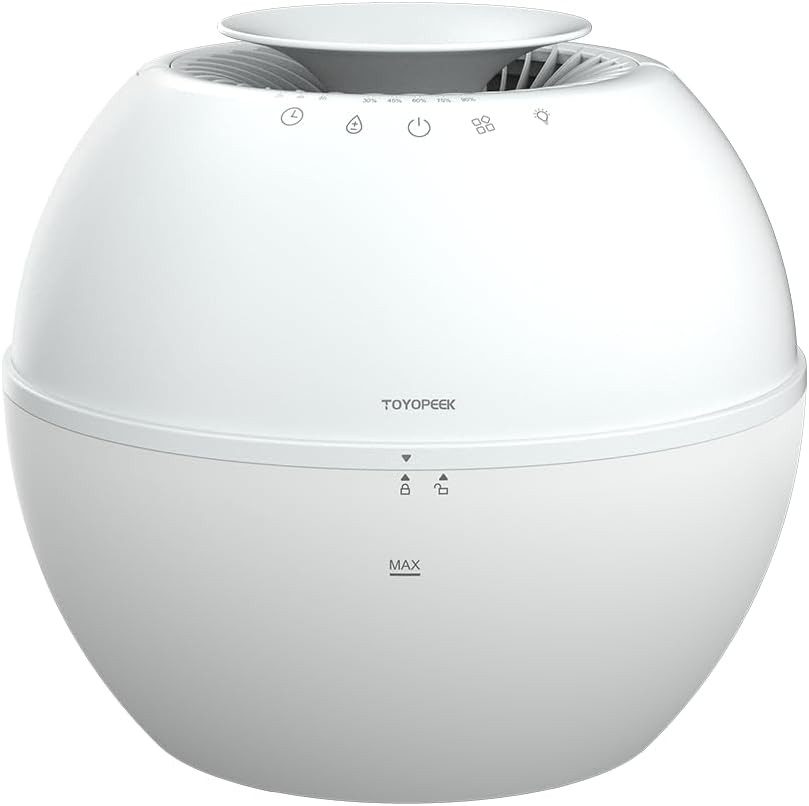 HD021 Dual 2 in 1 Dehumidifier & Humidifier Combo Small Dehumidifiers with Drain Hose 101oz Water Tank Compact Portable Air Purifier Smart Dehumidifier Auto Steam Humidifiers for Bedroom Home