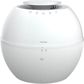 Dehumidifier & Humidifier 2-in-1 with Purifier, 101oz Tank, Whisper-Quiet Smart Steam Control for Bedroom, Baby Room, or Basement, Includes Drain Hose