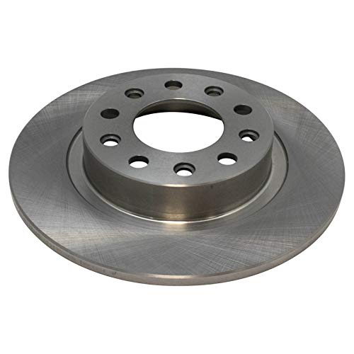 Image of TRQ Rear Brake Pad and Rotor Set Ceramic Solid Rotors