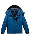Wantdo Boy Waterproof Insulated Winter Coats Skiing Jacket Quilted Blue 10/12