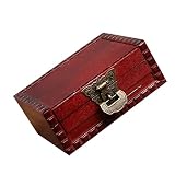 La caja de almacenamiento de joyas está hecha de madera y material de aleación, que es duradero y práctico.