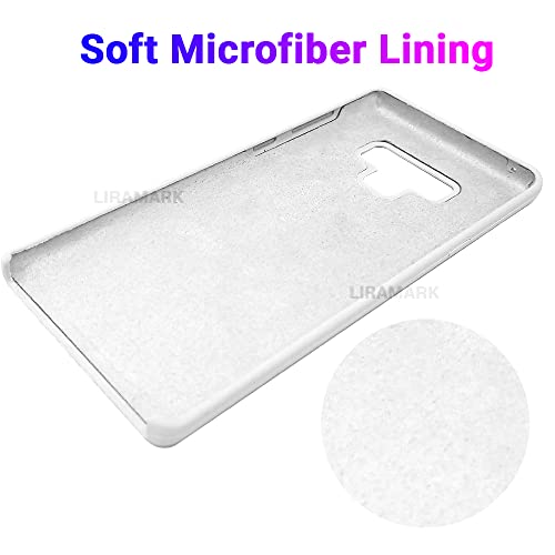 Image of LIRAMARK Liquid Silicone Soft Back Cover Case for Samsung Galaxy Note 9 (White)