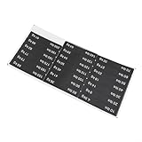 Fitness Equipment Weight Stack Label Number Stickers for Gym Machine Dumbbells Barbells, Waterproof PP Material Exercise Weight Stickers 10LB-340LB Black(10LB-200LB)