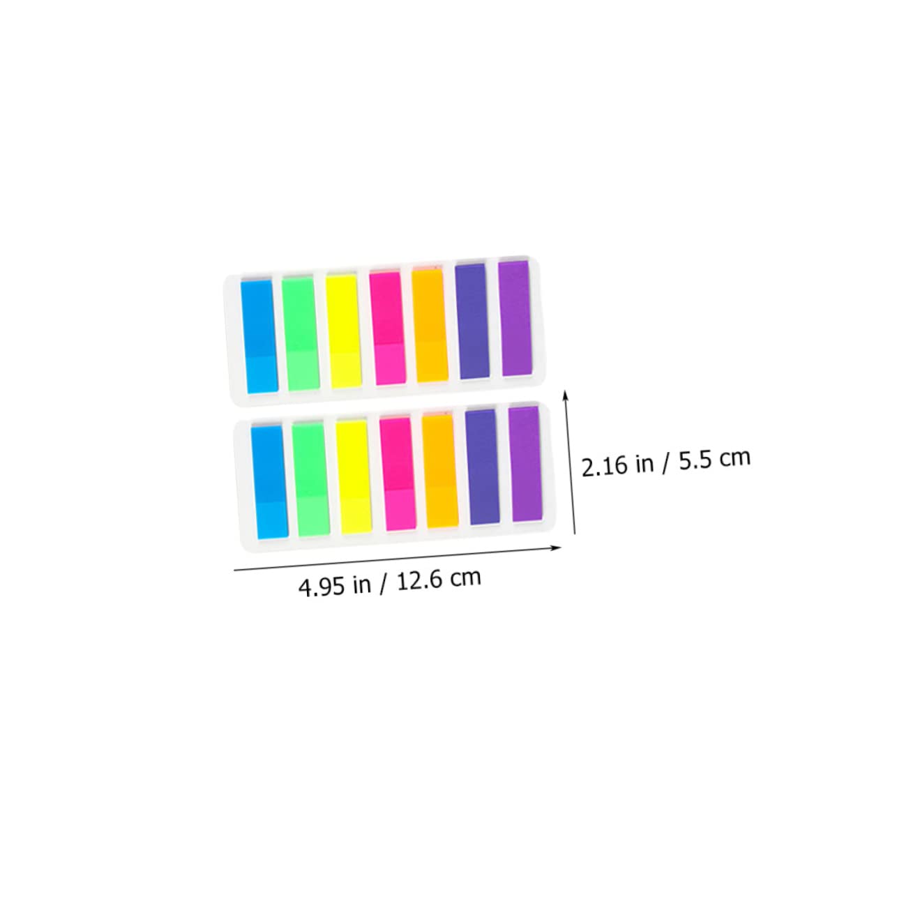 NUOBESTY 36sätze Farbige Sticky Tabs Wasserdichte Index-tabs Für Bücher Notizen Und Dokumente Selbstklebende Markierungsstreifen Für Schule Und Büro Pet-material Stripes Arrow