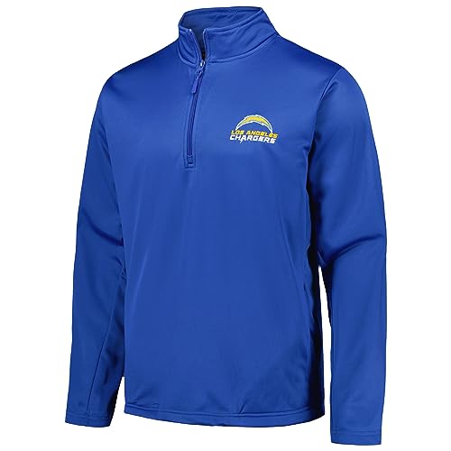 Image of Dunbrooke Men's Royal Buffalo Bills All-Star Tech Quarter-Zip Top