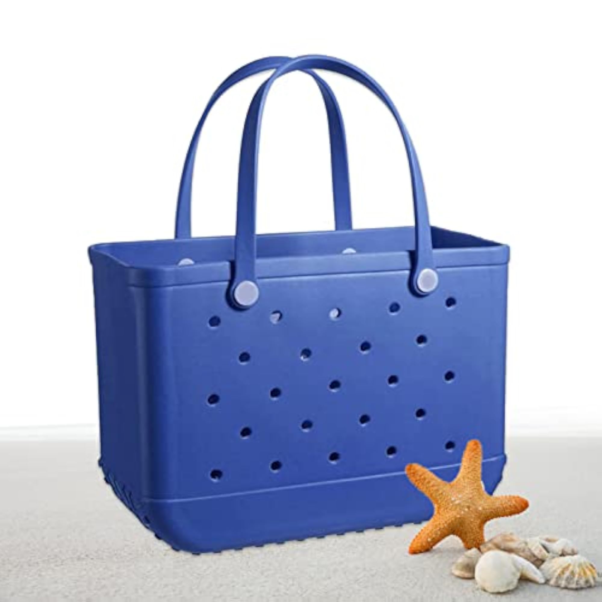 Large Waterproof Washable Rubber Tote Bag, Portable Travel