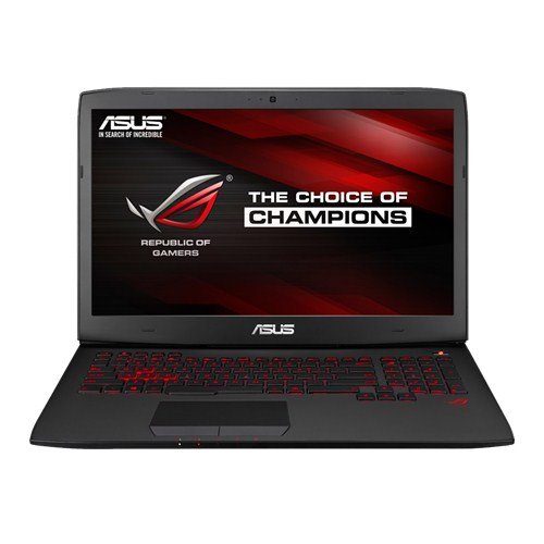 Image of Asus G751JL-T3024P 17.3-inch ROG-Series Touchscreen Gaming Laptop (Core i7-4720HQ /24GB /1TB /Win 8.1 /2GB Graphics), Black