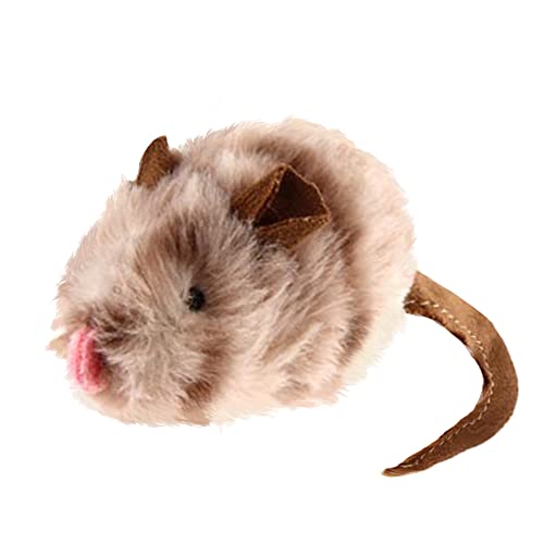 PETGEEK GiGwi Jouet interactif en forme de souris pour chat - Jouet en peluche pour chat - Jouet couineur pour chat d'intérieur