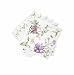 WallyE Decoupage - Servilletas de flores y mariposas para despedida de soltera, fiesta de té o boda, paquete de 20