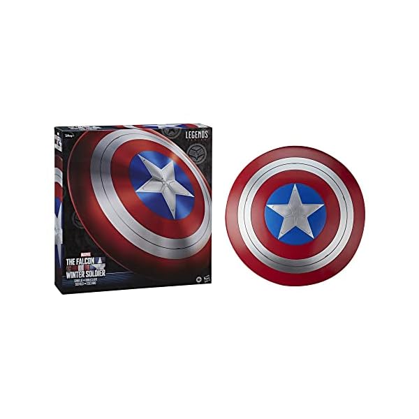 Marvel avengers legends series falcon and winter soldier captain america premium role play shield adult fan costume/collectible large