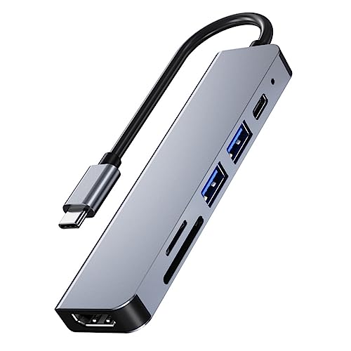 Adaptador concentrador USB con transferencia de datos estable y puerto de carga rápida