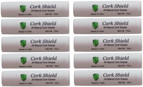 Premium Cork Grease, 10 Pack of .15 oz Tubes, Made in USA!