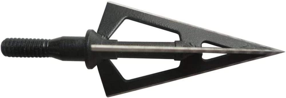 3pcs / 6pcs / 12pcs Fixed 3-Blade Broadhead 100 Grain Black Steel Tiro con L'Arco Broadhead per Arco Composto Frecce e dardi per Balestra per Caccia con Arco e Bersaglio