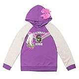 Disney Zombies Addison Little Girls French Terry Sequin Pullover Hoodie Purple 7-8