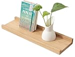 Gieanoo – Gieanoo Bilderleiste Holz, 40cm Rustikales Eiche Massiv Schw