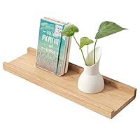 Axpeuvon Lot De 3 étagères Urales En Bois Naturel Avec Barre Porte