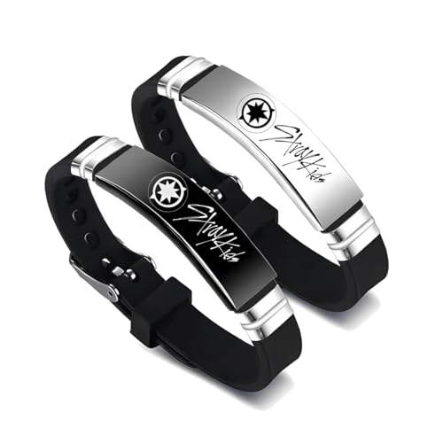 Teegxddy 2 Piezas Stray_Kids Pulsera, Stray_Kids Merch,Pulsera ajustable, Pulsera...