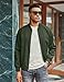 COOFANDY Mens Zip Up Bomber Jacket Casual Stylish Fall Clothing Windbreaker For Men Fashion Army Green Jackets Coat XXL