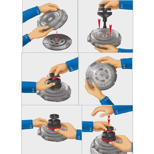 GERUI Kupplungszentrierwerkzeug,Zentrierdorn Kupplung Werkzeug, Kupplungs-Zentrier-Werkzeug-Satz Ø 15,0-28,0 mm,Auto Kupplungsloc Korrektor