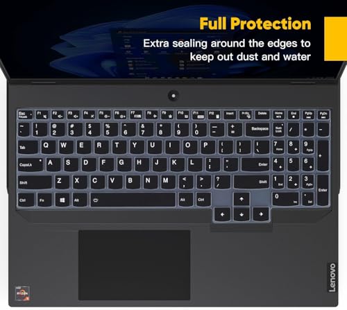 Image of Dust and Waterproof Silicone dust Cover for Lenovo Legion 5 5i 5p 5pi 7i 15.6 inch & 17.3 inch laptops -Black