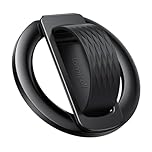 Lamicall Magnetic Finger Grip for MagSafe - [Soft Silicone Grip] Magnetic Phone Stand Kickstand, Magnet Phone Ring Holder for iPhone 17/16/15/14/13, Other Use Metal Ring - Black