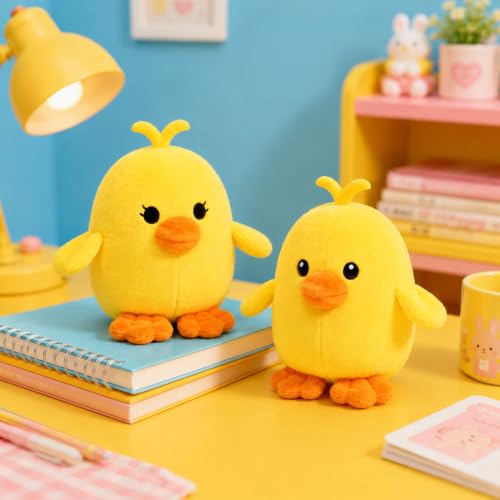 Image of Emotional Support Ducks, Cute Duck Stuffed Animals, Funny Gifts | Cute Stuff, 5 Comfort Buddy Ducks with Cozy Carrying Nest, Stress Relief Gifts, Squishy Duck Pals for Friends and Loved Ones