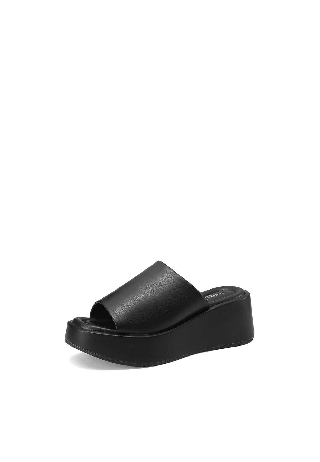 QUEEN HELENA Ciabatte Alte Platform con Zeppa con Sottopiede Ortopedico Donna BZ404