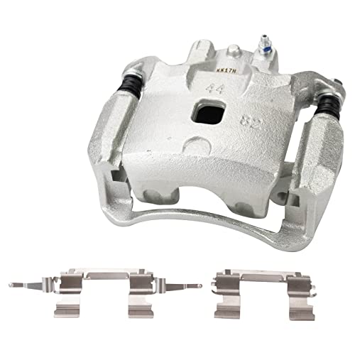 Image of TRQ Front Left Brake Caliper w /Bracket Drivers Side