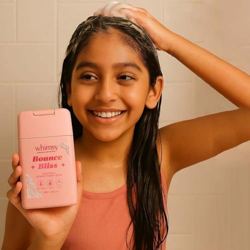 Image of Whimsy Beauty Shampoo 250 ml and Conditioner 180 Ml Combo with Hairband | Gentle Hair Care Set | Pack of 4 (4 to 16 years) Natural, Chemical Free, Sulfate Free, Paraben Free | Dermatologist Tested