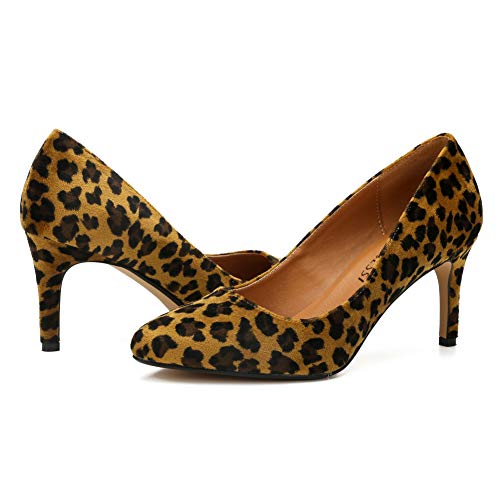 Image of Unisex Men's Women's Classic Mid Kitten Heel Pumps