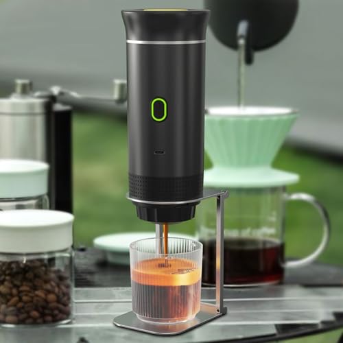 Supporto portatile per macchina da caffè espresso, staffa regolabile in acciaio inox, pieghevole, leggero, per macchine da caffè espresso da viaggio, acile da Riporre O Trasportare, 12,3 x 7,7 x 1 cm