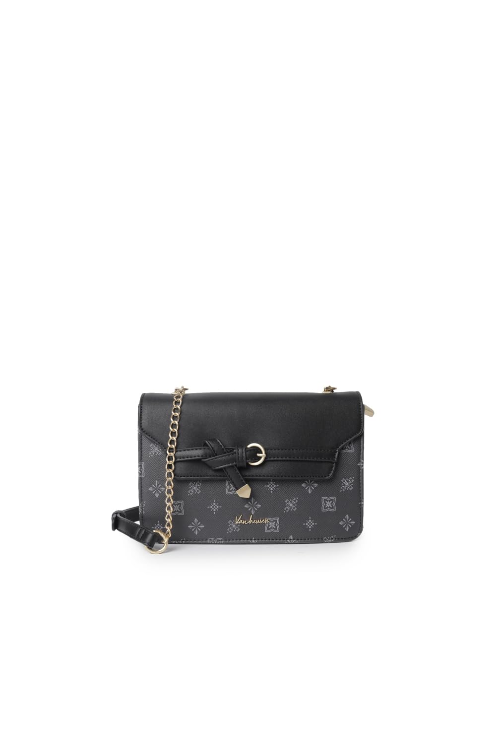 van heusen Women Black Print Casual Sling Bag-picture-32
