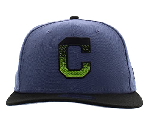 New Era Snapback Cleveland Indians Mens Size OS, Color: Obisidian Cleveland Indians