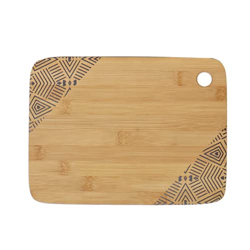 Antiope Design® ️ ● Planche à découper ethnique 28 x 21 cm en Bamboo ● Kalahari Cover