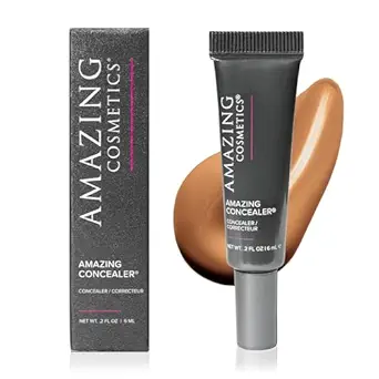 AmazingCosmetics Amazing Concealer, Full Coverage with Pin Dot Amounts, Long Wear Concealer Makeup for Undereye Dark Circles, Blemishes and Spots, Color Correcting, Skin- Like Finish