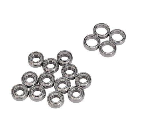 Set cuscinetti a sfera (12 pezzi da 5 x 11 mm + 4 pezzi da 8 x 12 mm + 4 pezzi da 5 x 8 mm).