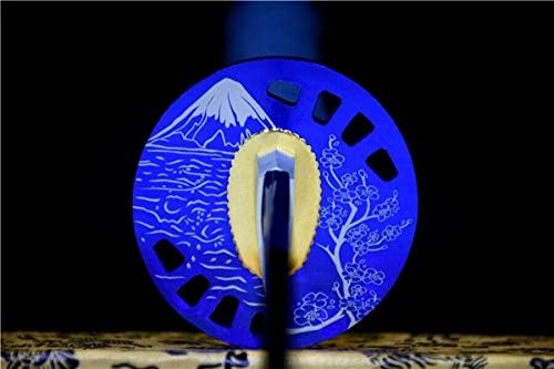 Sword Blue 1090 Carbon Steel Sharp Japanese Samurai Sword Katana Full Tang Asian