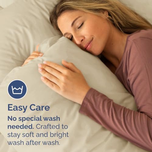 King Pillow Cases Set of 6 - Ultra Soft Cozy Pillowcase Covers - Cream by CGK Unlimited - Used condition - Image 5