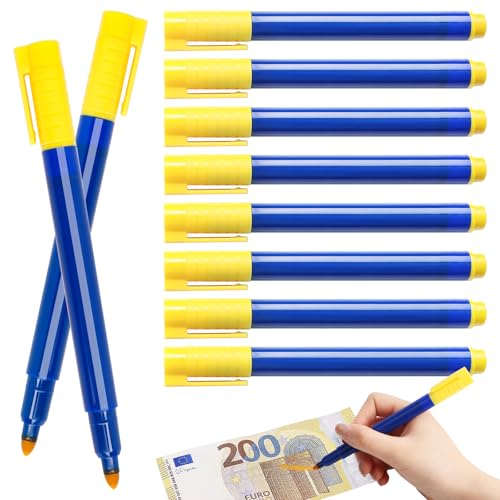 15 Stück Geldscheinprüfer Stift,Falschgeld Marker Stifte,Falschgeld Stift,Erkennung Banknoten...