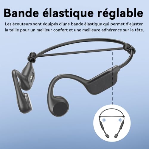 Casque conduction osseuse oreille libre pour nager en toute sécurité