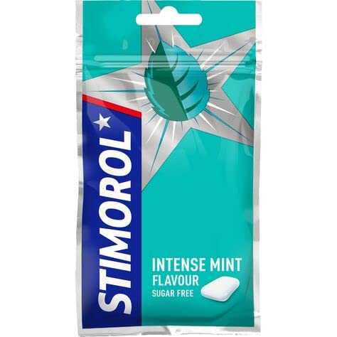 Stimorol Sugar Free Chewing Gum 30gm with filling for Extra Taste Sensation - Intense Mint Flavour