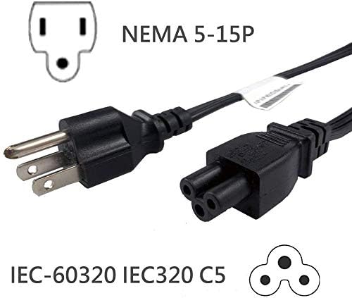 1.7 ft AC 3 Prong Laptop Power Cable Cord Fit for LG TV, Asus Lenovo Dell HP Acer MSI Razer Toshiba Sony Samsung Adapter Notebook Computer Charger Replacement - UL Listed Cable image 4 of 5 B0FBRV91YN